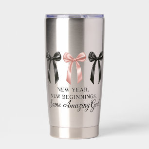 New Year New Beginnings Same Amazing God Religious Insulated Tumbler