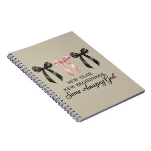 New Year New Beginnings Same Amazing God Religious Notebook