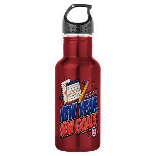 New Year, New Goals 532 Ml Water Bottle