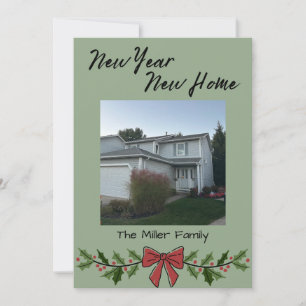New Year New Home Christmas Card