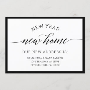 New Year   New Home Moving Announcement