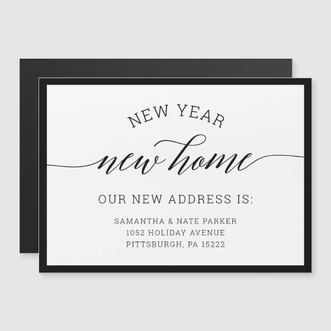 New Year | New Home Moving Announcement (Front/Back)