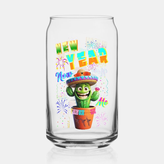 New Year New Me Can Glass (Front)