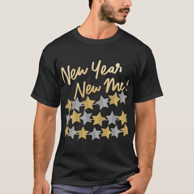 New Year New Me, Happy New Year 2025 Festive  T-Shirt (Front)