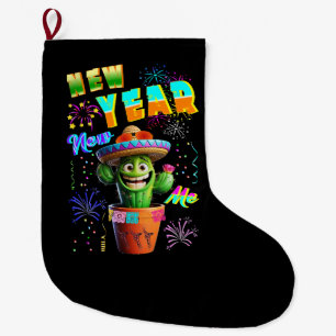 New Year New Me Large Christmas Stocking