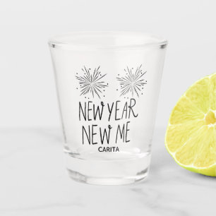 New Year New Me Personalised Shot Glass