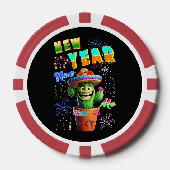 New Year New Me Poker Chips (Front)
