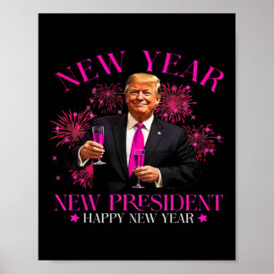 New Year New President Happy New Year 2025  Poster