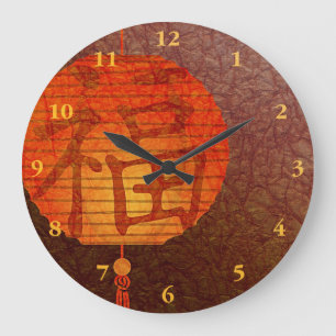 New Year Paper lantern Large Clock