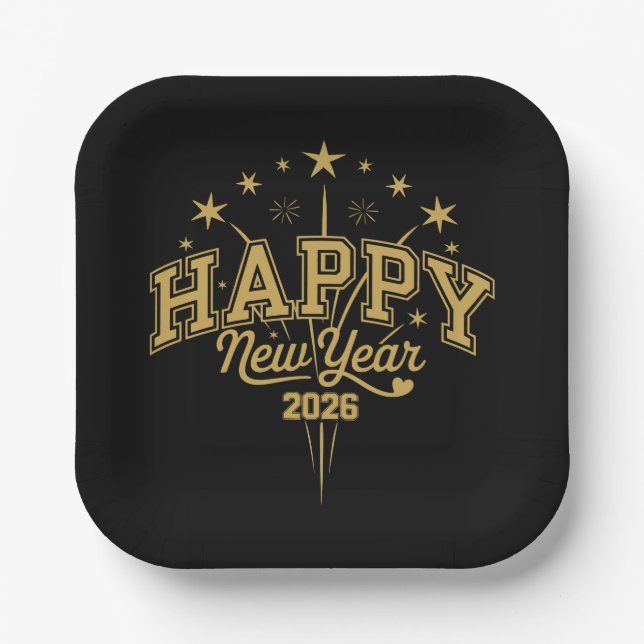 New Year Paper Plate (Front)