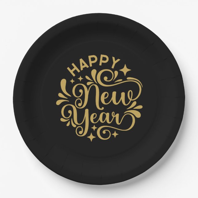 New Year Paper Plate (Front)