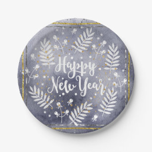 New Year Paper Plates for Party