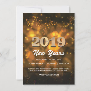 New Year Party Invitation Flyer