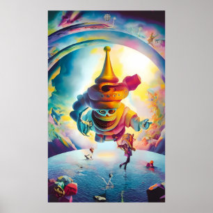 New Year Party Monster Poster