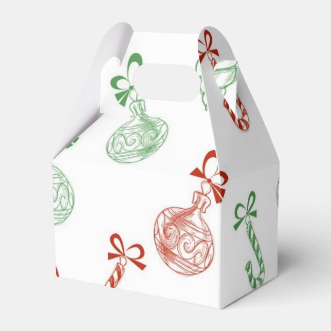 New year pattern favour box (Front Side)