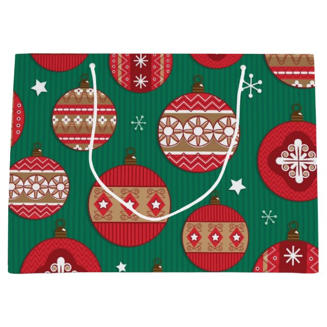 New year pattern large gift bag (Front)