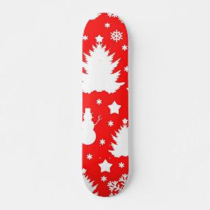 New year pattern skateboard