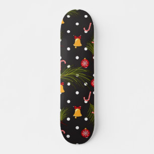 New year pattern skateboard
