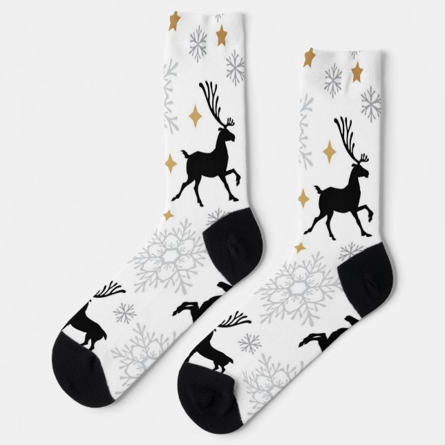 New year pattern socks (Left)