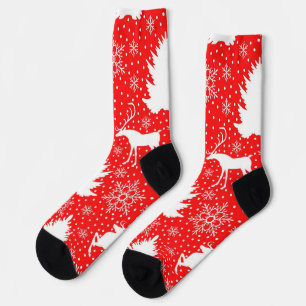 New year pattern socks