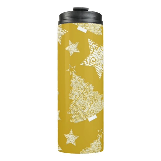 New year pattern thermal tumbler (Front)