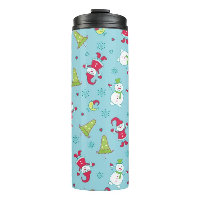 New year pattern thermal tumbler (Front)