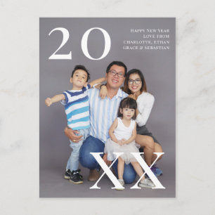 New Year Personalised Photo (postcard back) Postcard