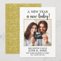 New Year Photo Baby Pregnancy Announcement