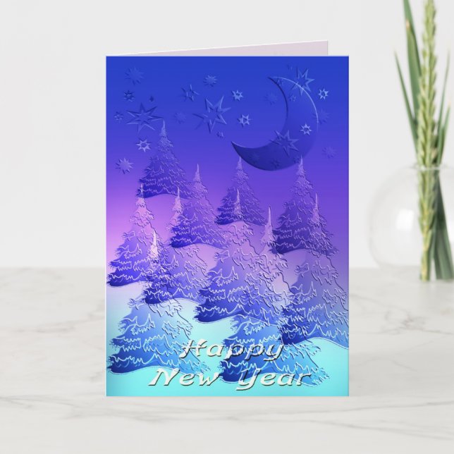 New year 's day holiday card (Front)