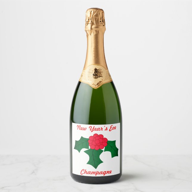 New Year’s Eve Champagne Label Set (Front)