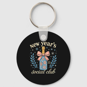 New Year’s Social Club 2026 Celebration  Key Ring