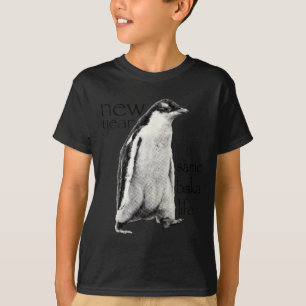 New Year Same Baka-life Penguin Joke Funny New Yea T-Shirt