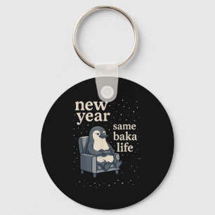 New Year Same Baka Life Penguin Joke Gaming Video  Key Ring