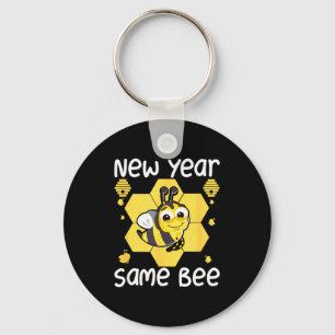 New Year Same Bee Meme Funny New Years Eve  Key Ring