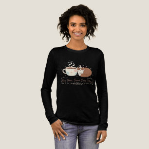 New Year Same Cozy Vibes Cat Coffee Cup T-Shirt Tri-Blend Shirt