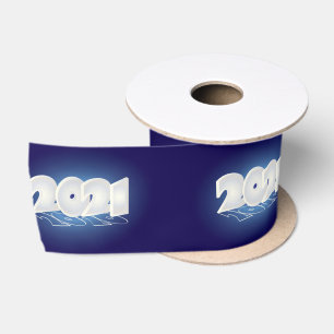 New Year shining Satin Ribbon