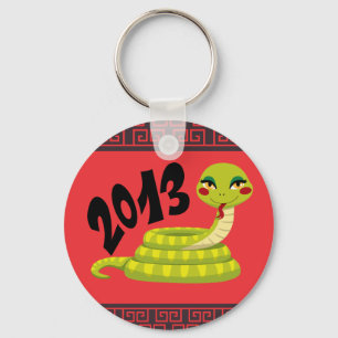 New Year Snake Key Ring