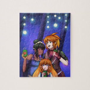 New Year Space Celebration Jigsaw Puzzle