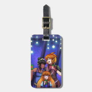 New Year Space Celebration Luggage Tag