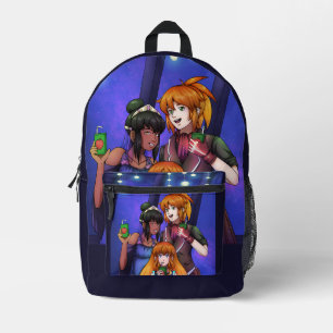 New Year Space Celebration Printed Backpack