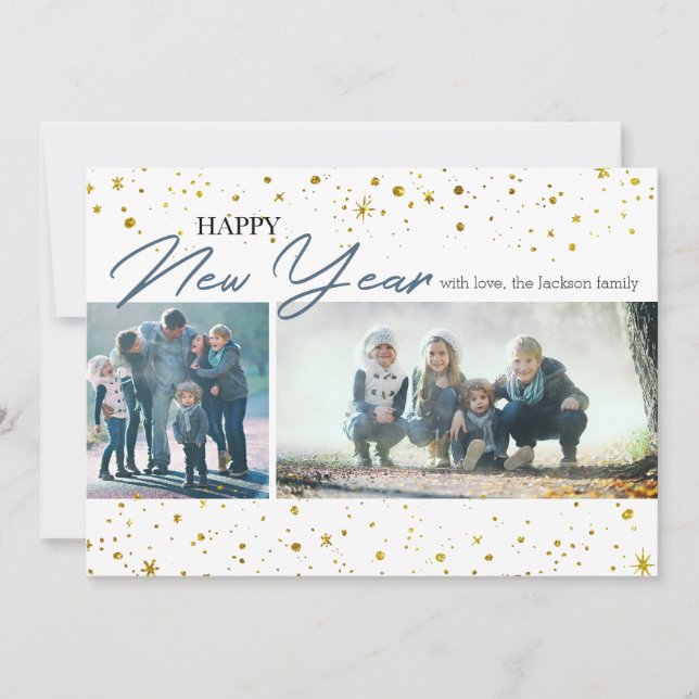 New Year | Stars & Constellation 2 Photos Card (Front)
