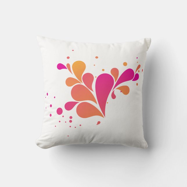 New Year Throw Pillow 16" x 16" (Front)