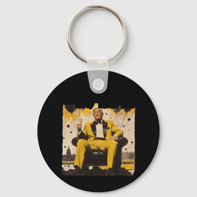 New Year Trump 2025  Key Ring (Front)