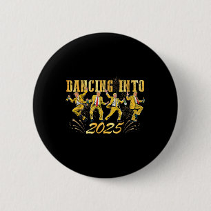 New Year Trump Dancing 2025 New Year New America  6 Cm Round Badge