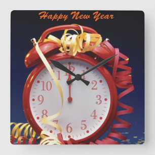 New Year Wall Clock