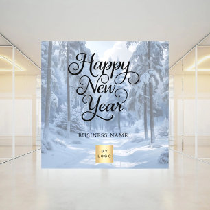 New Year winter wonderland business logo