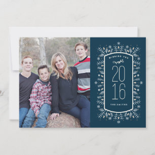 New Year Wish Holiday Photo Card