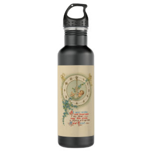 New Years Baby Vintage Clock 710 Ml Water Bottle