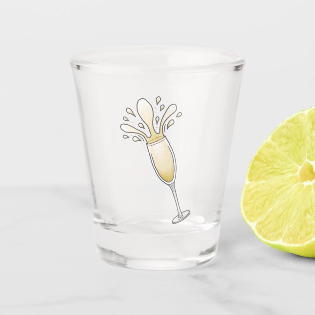 New Years Champagne Glass (Front)