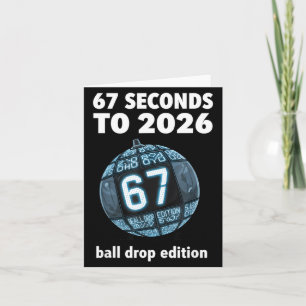 New Year's Day Ball Drop Countdown Funny Brainrot Card